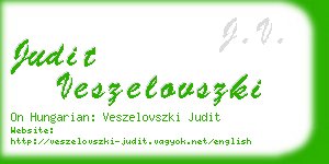 judit veszelovszki business card